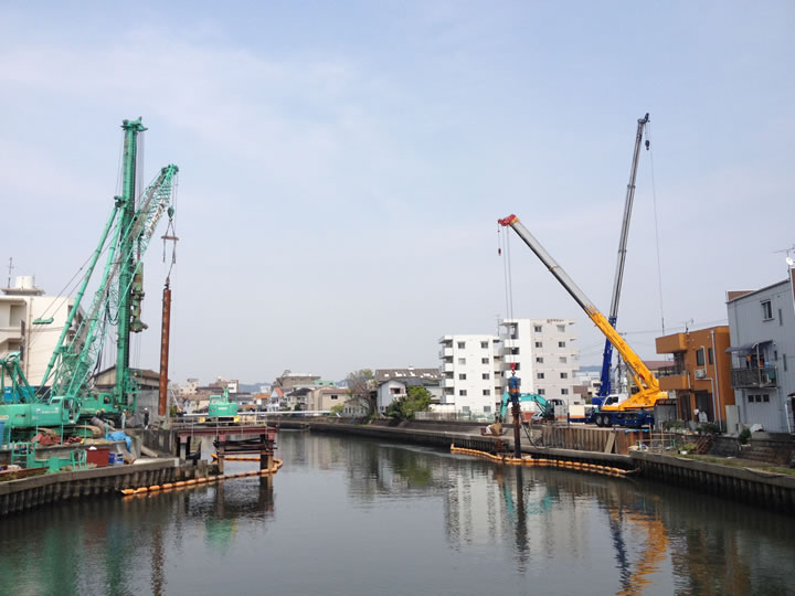 海草橋島崎町線橋梁下部工工事_6